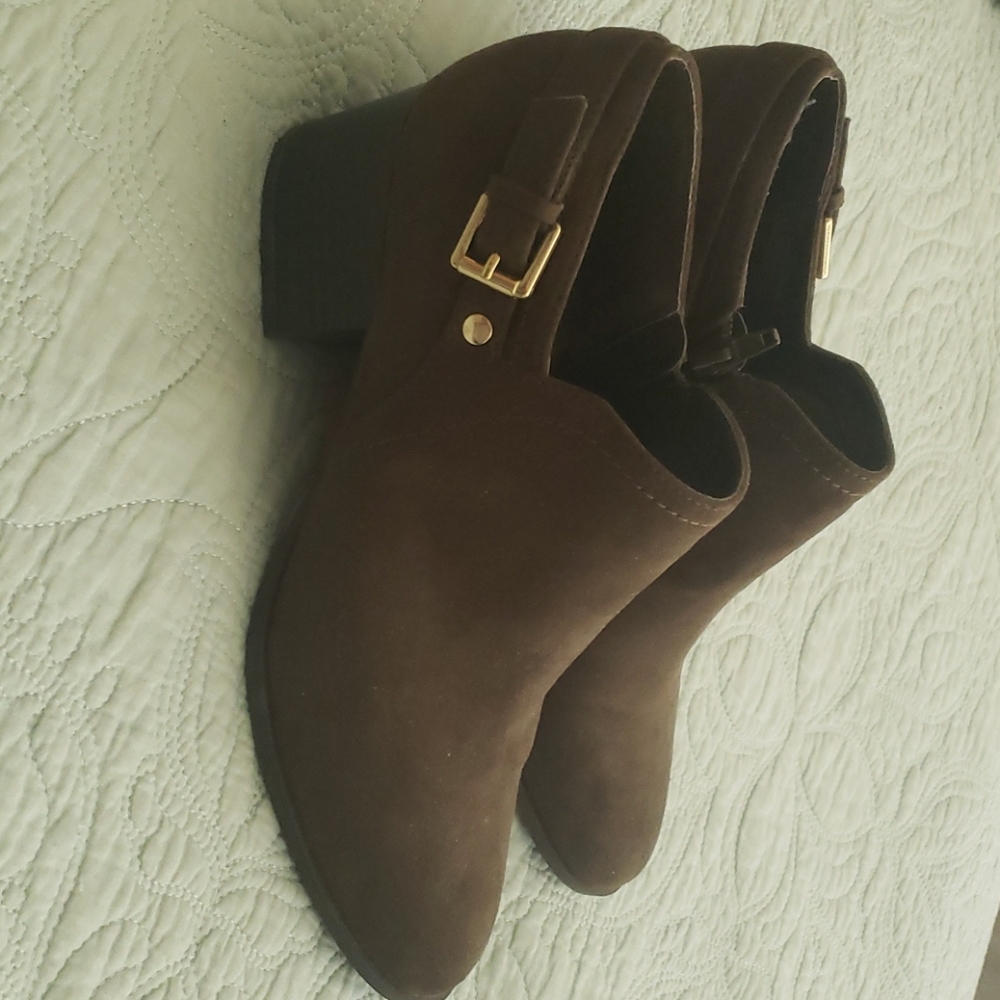 Forest green booties